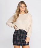 Keepin' Knit Cute And Casual Top