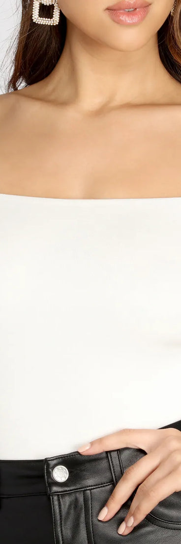 Simple Style Off The Shoulder Bodysuit