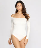 Simple Style Off The Shoulder Bodysuit