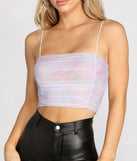 Tie Dye Ruched Crop Top