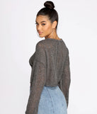 Relaxin' & Loungin' Knit Cropped Top