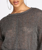 Relaxin' & Loungin' Knit Cropped Top