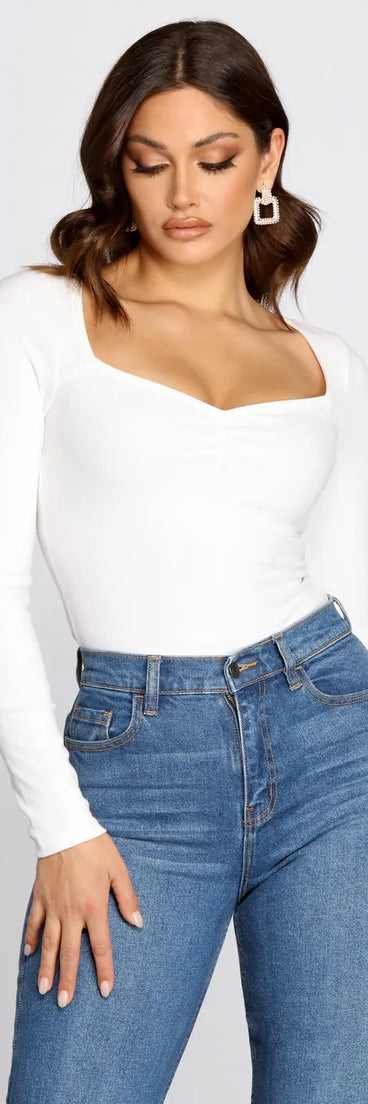 Feeling Myself Ruched Bodysuit