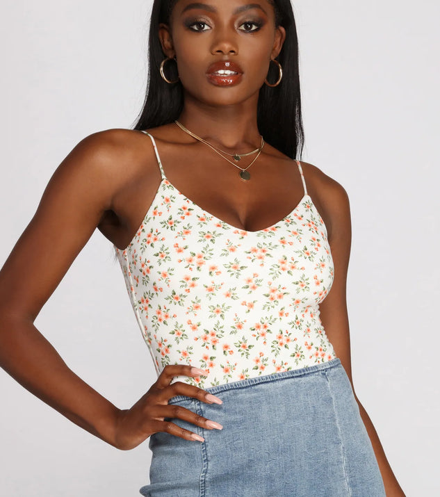 Oh So Darling Floral Bodysuit