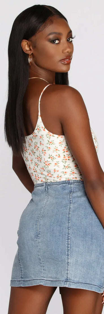 Oh So Darling Floral Bodysuit