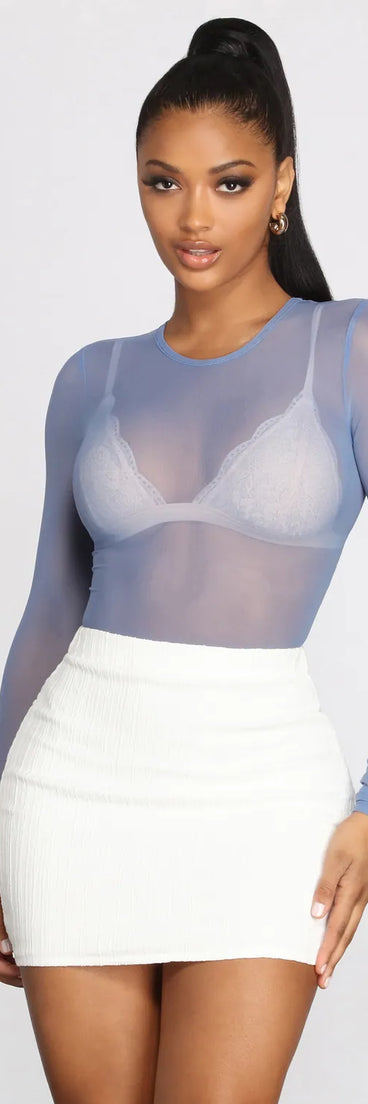 In A Mesh Mood Crop Top