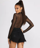 Cut Out Mesh Bodysuit
