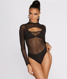 Cut Out Mesh Bodysuit