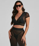 Wrap Me In Glam Mesh Top