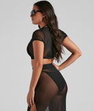 Wrap Me In Glam Mesh Top