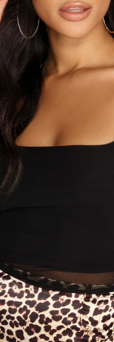 Focus On Me Mesh Crop Top