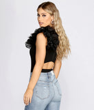 Drama Queen Ruffle Detail Bodysuit