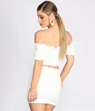 Ready For My Close Up Textured Crop Top