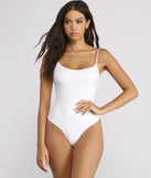Open Back Scoop Neck Bodysuit