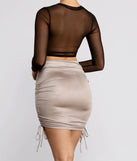 All Eyes on You Mesh Crop Top