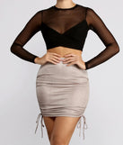 All Eyes on You Mesh Crop Top