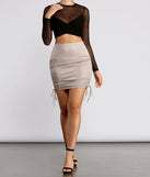All Eyes on You Mesh Crop Top