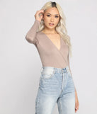 All Wrapped Up In Chic Style Bodysuit