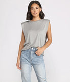 Crew Neck Basic Muscle Tee