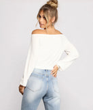 She's A Stunner Off The Shoulder Crop Top