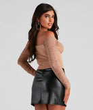 Ruched Moment Cropped Bustier