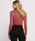 Ruched V Neck Jersey Knit Crop Top