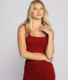 Cable Knit Cutie Crop Top