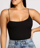 Keeping Knit Basic Asymmetrical Strap Bodysuit