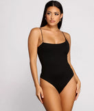 Keeping Knit Basic Asymmetrical Strap Bodysuit