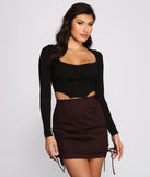 All that Ruche Crop Top