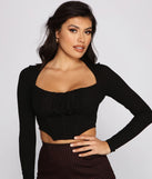 All that Ruche Crop Top