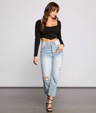 Feeling Glam Crepe Crop Top