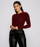 So Chic Crew Neck Lurex Crop Top