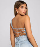Sultry Style One-Shoulder Crop Top