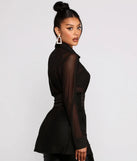 Chic And Sheer Mesh Tunic
