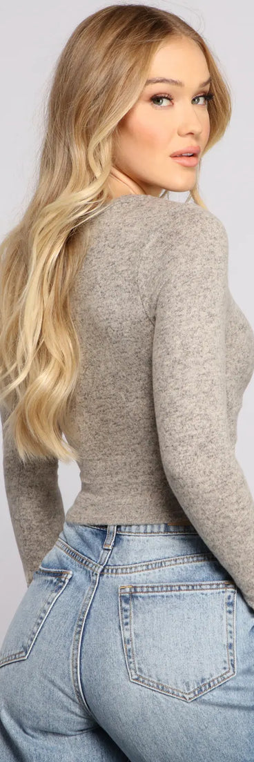 So Casual Criss-Cross Crop Top