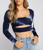 Totally Retro Tie-Dye Crop Top