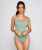 Sassy Style Strappy Knit Bodysuit