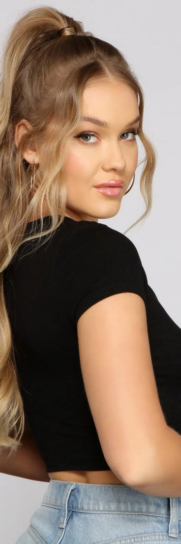 Taking The Plunge Tie Front Top