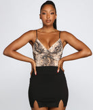 Sultry And Sassy Snake Print Bodysuit