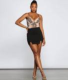 Sultry And Sassy Snake Print Bodysuit
