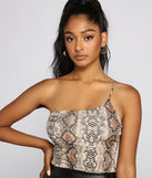 Sassy Stunner Snake Print Bodysuit