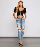 Hooked On Glamour Ponte Knit Corset Top