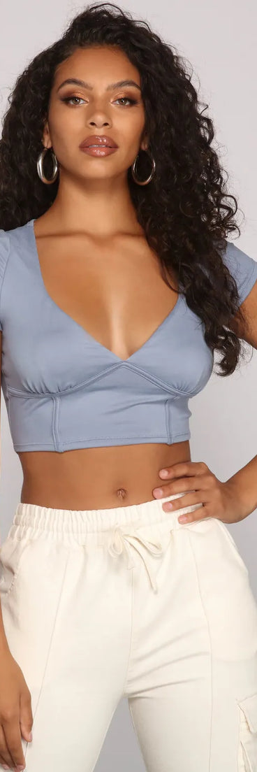 Keeping Knit Chic Ribbed Knit Crop Top