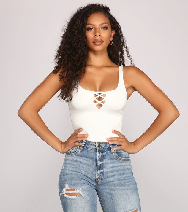 Keep It On-Trend Strappy Bodysuit