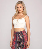 Ruched And Ready Drawstring Crop Top