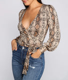 Sassy Style Moves Wrap-Front Top