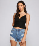 Flirty Flair Ruffled Crop Top