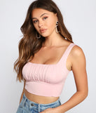 Next Level Ruched Cropped Tank Top