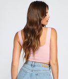 Next Level Ruched Cropped Tank Top